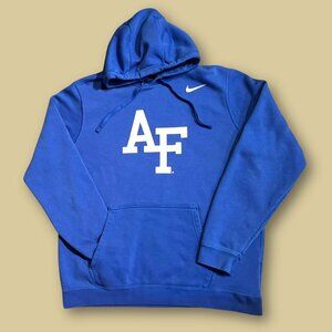 Nike Air Force Falcons Hoodie Men’s Large Blue NCAA College Pullover Sweatshirt